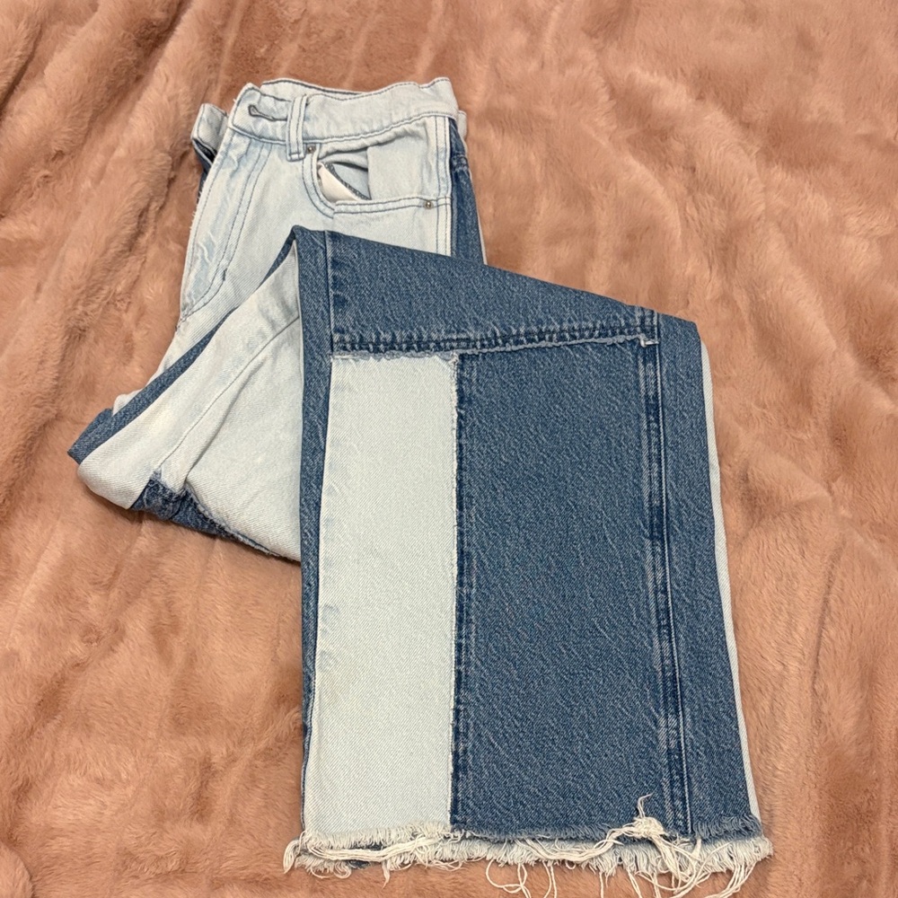 PacSun Two-Tone Flare Jeans